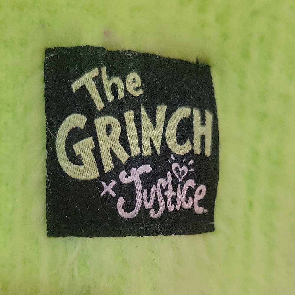 Justice Grinch Knit Sweater in Green - Picture 3 of 5